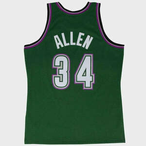 Mitchell & ness milwaukee bucks'96 ray allen - 34 swingman 2.0 jersey kosárlabda mez férfi zöld s kép