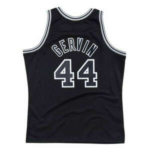 MITCHELL & NESS SAN ANTONIO SPURS GEORGE GERVIN NBA SWINGMAN JERSEY kosárlabda mez Fekete XXL kép