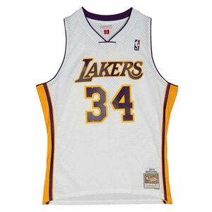 MITCHELL & NESS LOS ANGELES LAKERS SHAQUILLE O'NEAL Mens Swingman Jersey kosárlabda mez Fehér XL kép