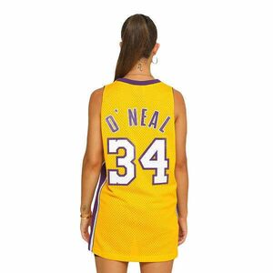 Mitchell & ness nba los angeles lakers shaquille o'neal womens swingman jersey kosárlabda mez női sárga m kép