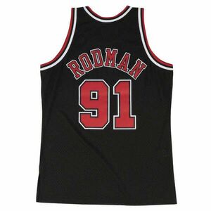 MITCHELL & NESS NBA CHICAGO BULLS DENNIS RODMAN SWINGMAN JERSEY kosárlabda mez Fekete L kép