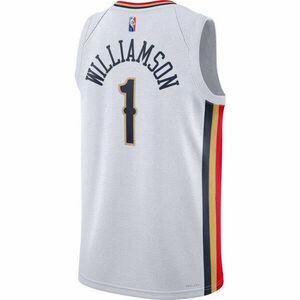 NIKE X NBA ZION WILLIAMSON NEW ORLEANS PELICANS DRI FIT SWINGMAN JERSEY kosárlabda mez Fehér M kép