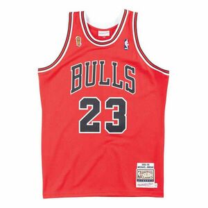 MITCHELL & NESS NBA CHICAGO BULLS MICHAEL JORDAN AUTHENTIC JERSEY kosárlabda mez Piros XL kép