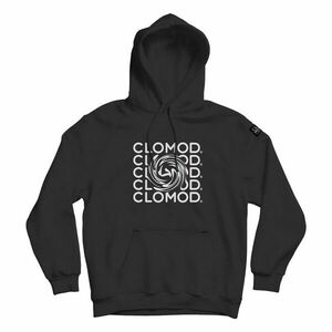 CloMod kapucnis pulóver "twirl", fekete kép