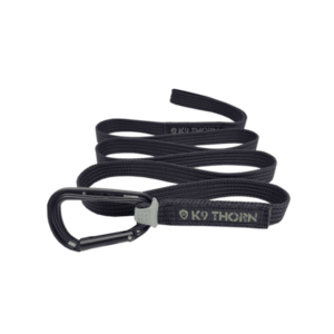 K9 Thorn póráz petzl karabinerrel, fekete, XL kép