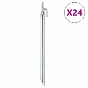 vidaXL 24 db V-alakú horganyzott acél sátorszeg 29, 5 cm Ø20 mm kép