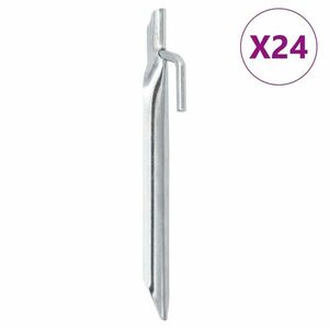 vidaXL 24 db V-alakú horganyzott acél sátorszeg 17 cm Ø20 mm kép