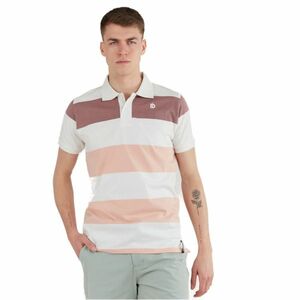 FUNDANGO-Incognito Stripe Poloshirt-311-powder stripe Rózsaszín XXL kép