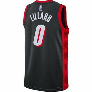 Nike x nba damian lillard portland trail blazers dri fit swingman jersey kosárlabda mez férfi fekete xs kép