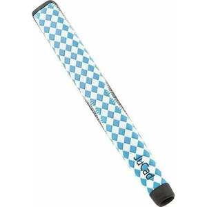 Jucad Coloured Standard White/Blue Check Pattern Grip kép