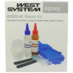 West System 650-K Aluminum Boat Repair Kit Transparent 236 ml Hajó gyanta kép