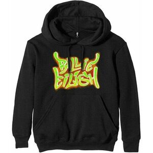 Billie Eilish Pulóver Airbrush Flames Blohsh Black 2XL kép