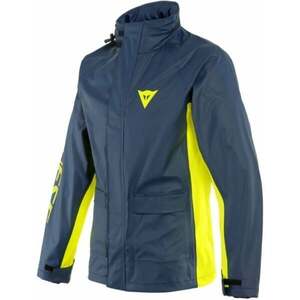 Dainese Storm 2 Jacket Black Iris/Fluo Yellow L Motoros esőruha kép