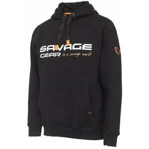 Savage Gear Horgászpulóver Cosmo Hoodie Fekete tinta S kép