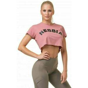 Nebbia Loose Fit Sporty Crop Top Old Rose L Fitness póló kép