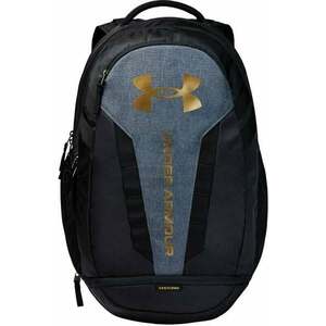 Under Armour UA Hustle 5.0 Black/Black Medium Heather/Metallic Gold Luster 29 L Hátizsák kép