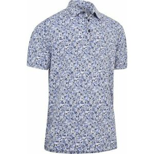 Callaway Mens Filter Floral Print Polo Caviar M Rövid ujjú póló kép