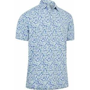 Callaway Mens Filter Floral Print Polo Bright White XL Rövid ujjú póló kép