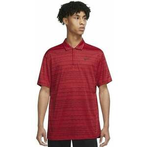 Nike Dri-Fit Tiger Woods Advantage Stripe Red/Black/Black L Rövid ujjú póló kép