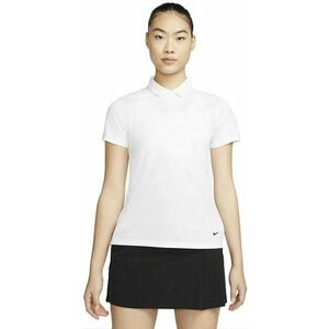 Nike Dri-Fit Victory Womens Golf Polo White/Black S Rövid ujjú póló kép