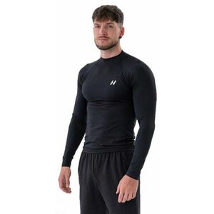 Nebbia Functional T-shirt with Long Sleeves Active Black M Fitness póló kép