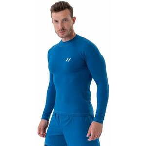 Nebbia Functional T-shirt with Long Sleeves Active Blue L Fitness póló kép