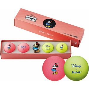 Volvik Vivid Lite Disney Characters 4 Pack Golf Balls Minnie egér Golflabda kép