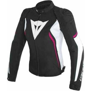 Dainese Avro D2 Tex Lady Jacket Black/White/Fuxia 46 Textildzseki kép