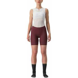 Castelli Prima W Short Deep Bordeaux/Persian Red M Nadrág kerékpározáshoz kép