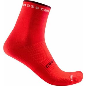 Castelli Rosso Corsa W 11 Sock Hibiscus L/XL Kerékpáros zoknik kép