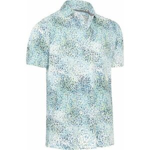 Callaway Mens Abstract Artisan Print Polo Bright White S Rövid ujjú póló kép