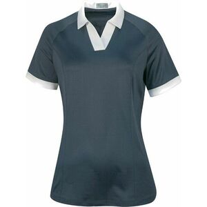 Callaway Womens Short Sleeve V-Placket Colourblock Polo Odyssey Grey M Rövid ujjú póló kép