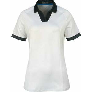 Callaway Womens Short Sleeve V-Placket Colourblock Polo Brilliant White L Rövid ujjú póló kép