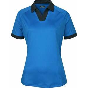 Callaway Womens Short Sleeve V-Placket Colourblock Blue Sea Star M Rövid ujjú póló kép