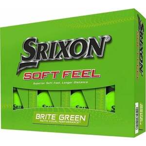 Srixon Soft Feel Brite Golf Balls Brite Green Golflabda kép