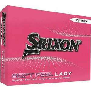 Srixon Soft Feel Lady Golf Balls Soft White Golflabda kép