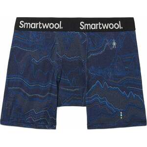 Smartwool Men's Merino Print Boxer Brief Boxed Deep Navy Digital Summit Print M Termikus fehérnemű kép