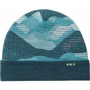 Smartwool Thermal Merino Reversible Cuffed Beanie Twilight Blue MTN Scape One Size Sapka kép