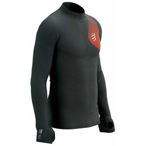 Compressport Winter Trail Postural LS Top M Black/Red L Hosszúujjú futópólók kép