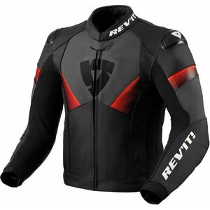 Rev'it! Jacket Argon 2 Black/Neon Red 46 Bőrdzseki kép