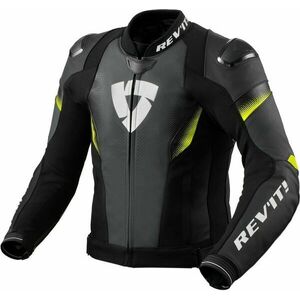 Rev'it! Jacket Control Black/Neon Yellow 48 Bőrdzseki kép