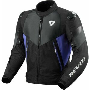 Rev'it! Jacket Control H2O Black/Blue 3XL Textildzseki kép
