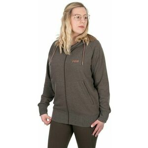 Fox Fishing Horgászpulóver Womens Zipped Hoodie Dusty Olive Marl/Mauve Fox L kép