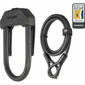 Hiplok DX Plus Weareble D Lock 2m Black Acél kábel-Zár kép