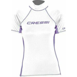 Cressi Rash Guard Lady Short Sleeve Ing White/Lilac XS kép