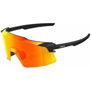 100% Aerocraft Soft Tact Black/HiPER Red Multilayer Mirror Lens Kerékpáros szemüveg kép