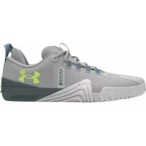 Under Armour Men's UA TriBase Reign 6 Training Shoes Mod Gray/Starlight/High Vis Yellow 11 Fitnesz cipő kép