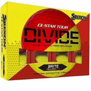 Srixon Q-Star Tour Divide 2 Yellow Red Golflabda kép