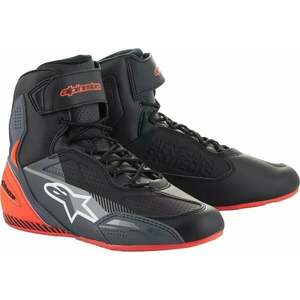 Alpinestars Faster-3 Shoes Black/Grey/Red Fluo 40 Motoros cipők kép