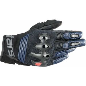 Alpinestars Halo Leather Gloves Dark Blue/Black 3XL Motoros kesztyűk kép